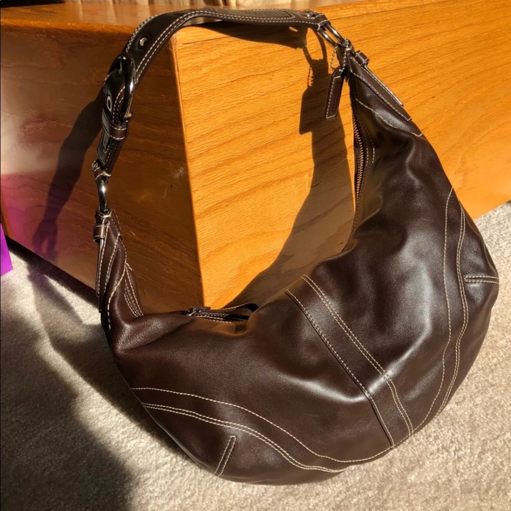 Used Dark Brown Coach Purse